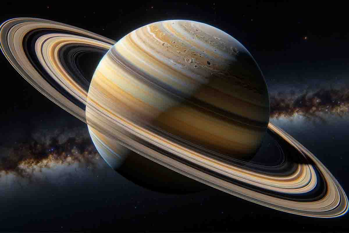 Gli anelli di Saturno nel 2025, le previsioni della NASA