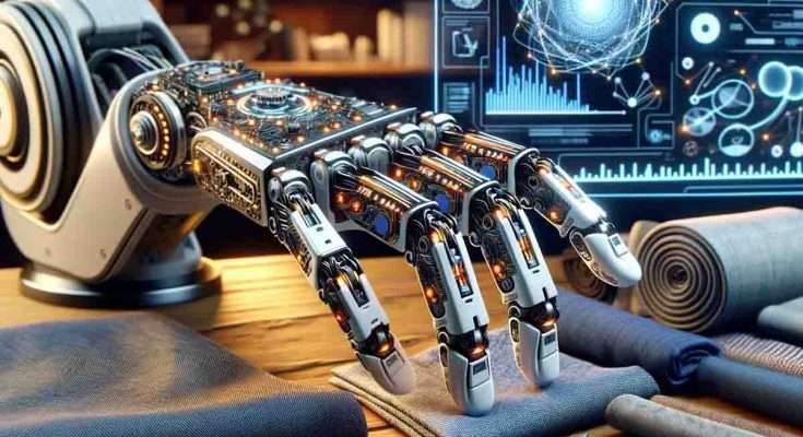 mano robotica tessuti