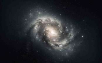 Rappresentazione artistica galassia fantasma Nube