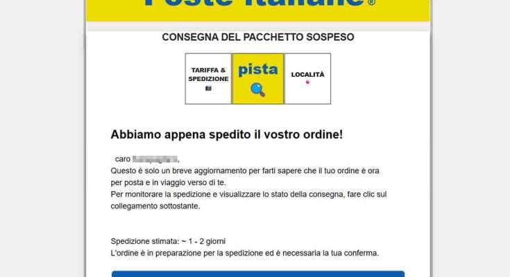 truffa poste italiane