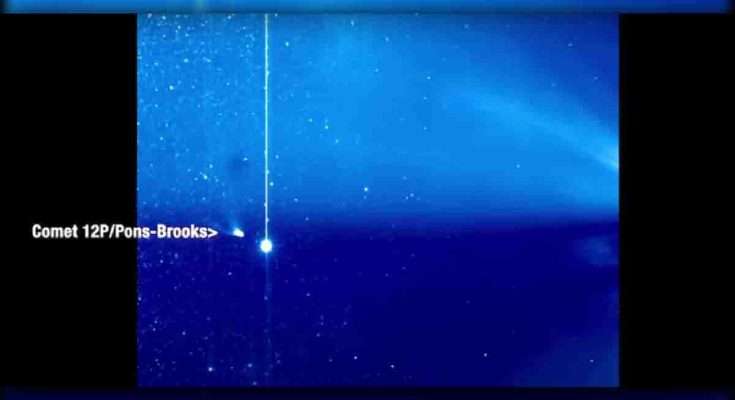 Guarda il Sole che "strappa" la coda della Cometa del Diavolo (VIDEO)