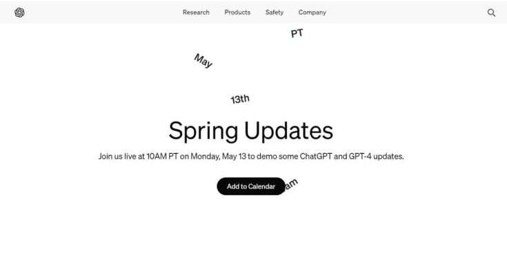 OpenAI spring Updates