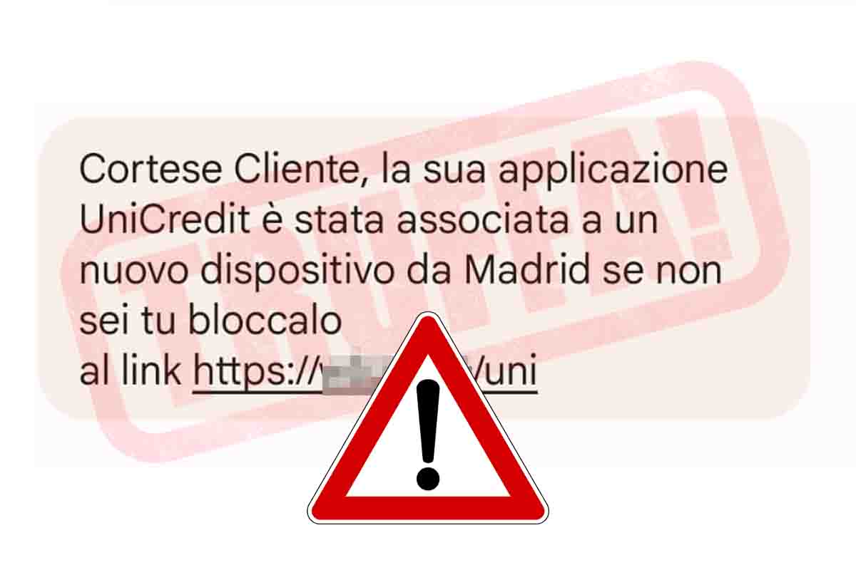 unicredit accesso effettuato da un nuovo dispositivo