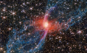 telescopio spaziale webb nebulosa rossa ragno