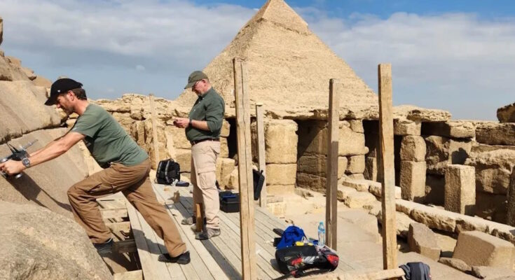 piramidi giza nuovo ingresso menkaure