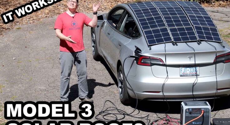 Tesla Model 3 tetto solare