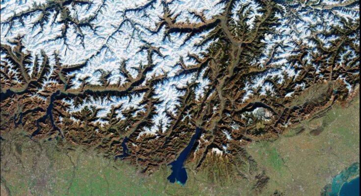 Olimpiadi invernali viste dallo Spazio