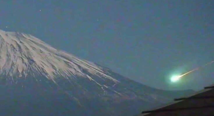 bolide sul monte Fuji