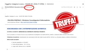 Mail Polizia Postale truffa