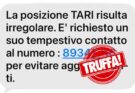 Attenzione all’SMS sulla TARI irregolare: è una truffa in espansione
