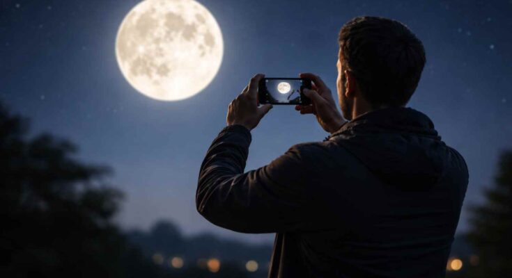 fotografare la luna