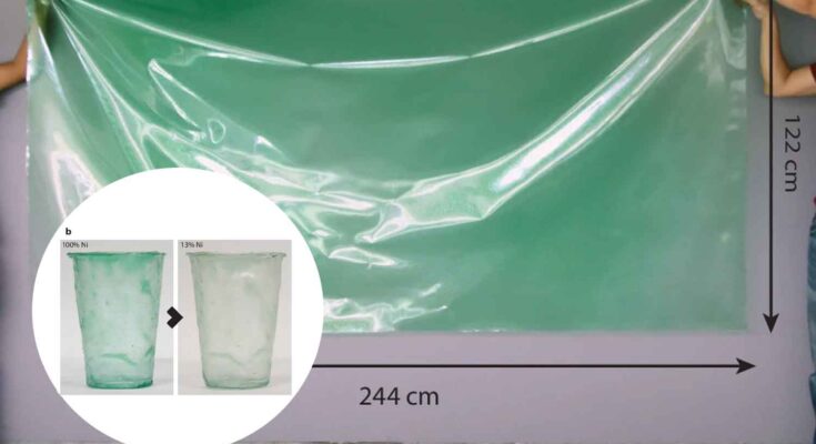 plastica biodegradabile che si rinforza con l'acqua