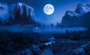 Super Luna Piena blu