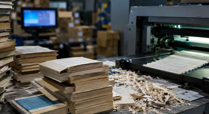 libri distrutti per alimentare Claude