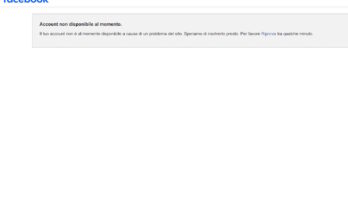 Facebook down 19 luglio 2026