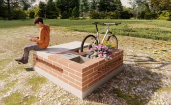 bench brick