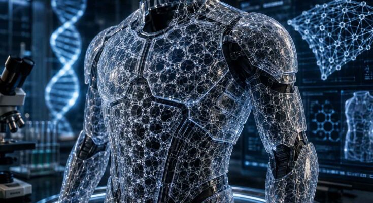 materiale di vetro e dna