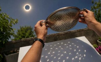 scolapasta eclissi solare