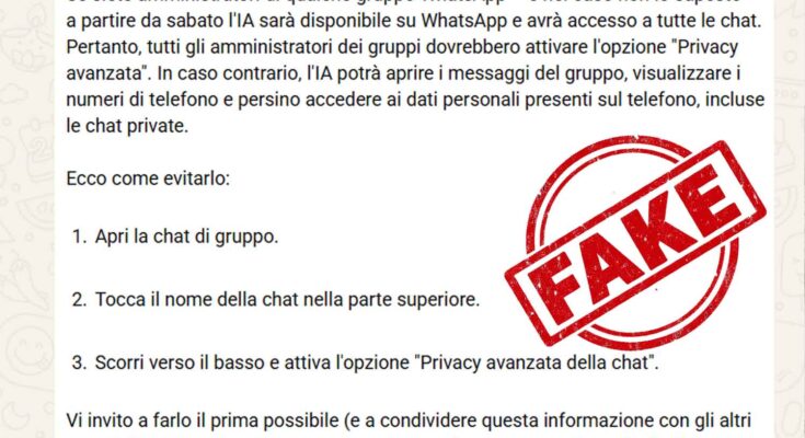 Fake news WhatsApp AI
